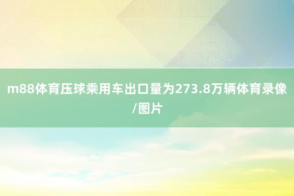 m88体育压球乘用车出口量为273.8万辆体育录像/图片