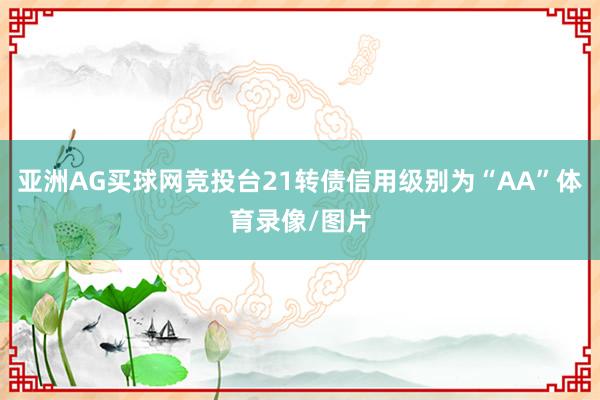 亚洲AG买球网竞投台21转债信用级别为“AA”体育录像/图片