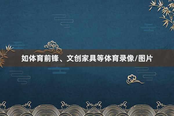 如体育前锋、文创家具等体育录像/图片