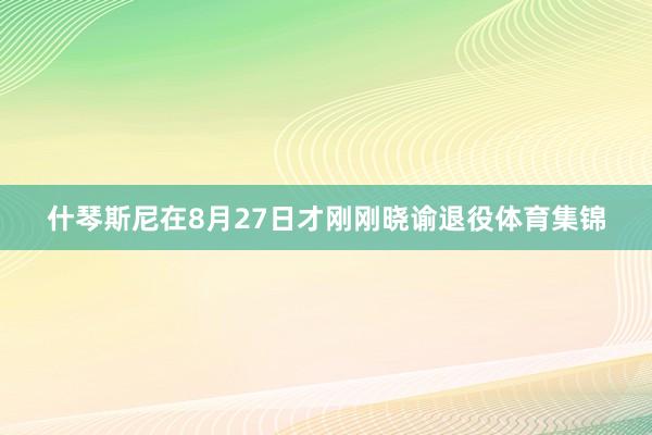 什琴斯尼在8月27日才刚刚晓谕退役体育集锦