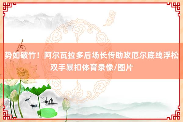 势如破竹！阿尔瓦拉多后场长传助攻厄尔底线浮松双手暴扣体育录像/图片